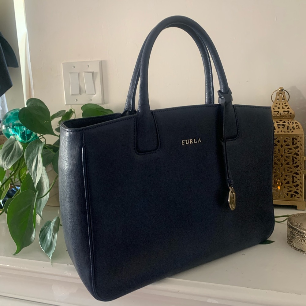 Beautiful navy FURLA handbag